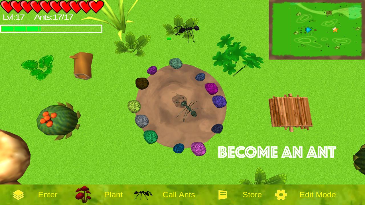 Virtual ant farm simulator